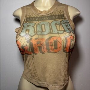 FASHION NOVA “Rock n Roll” Graphic Tank Top